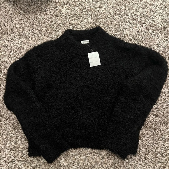 H&M Sweaters - H&M Black Fuzzy Turtleneck Sweater